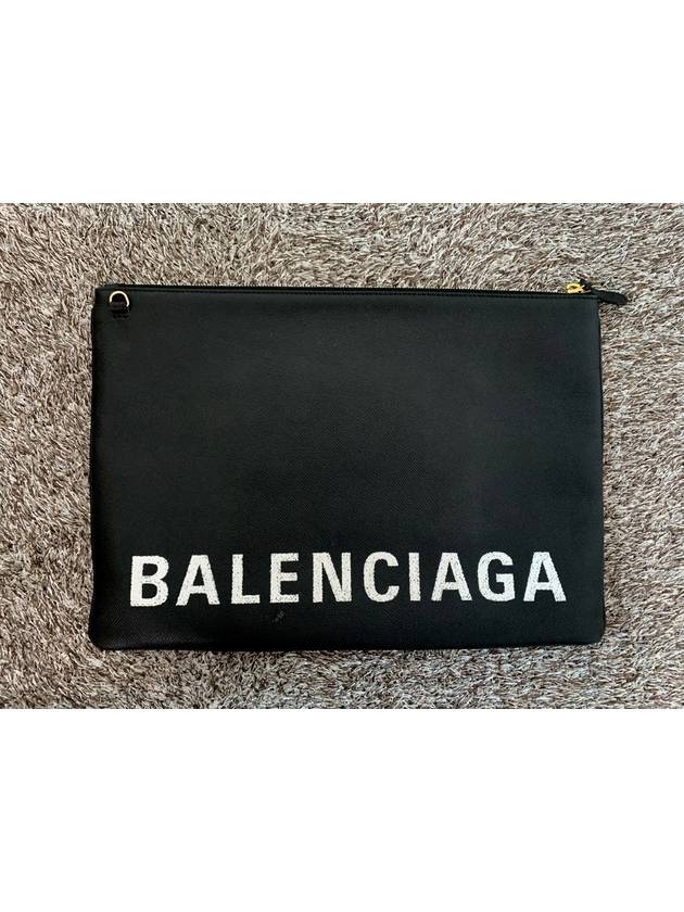 logo large clutch - BALENCIAGA - BALAAN 2