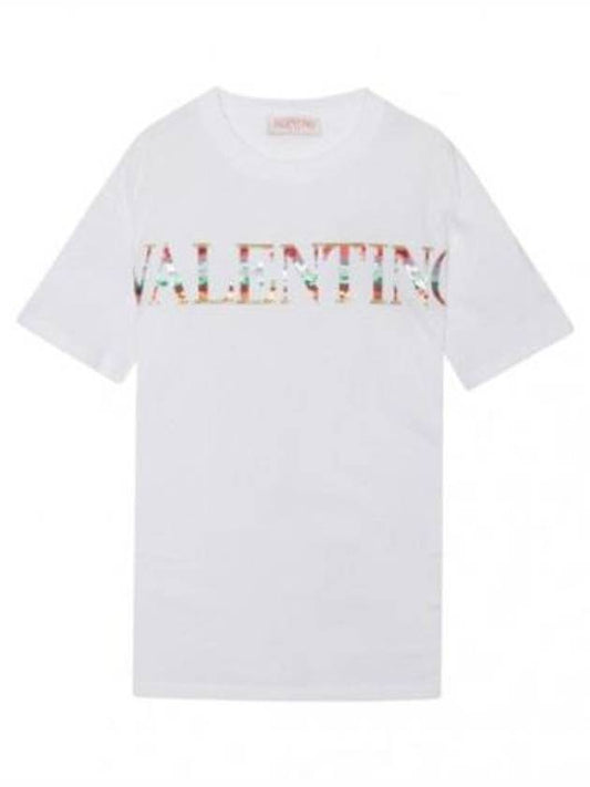 Short sleeve t-shirt embroidered jersey - VALENTINO - BALAAN 1