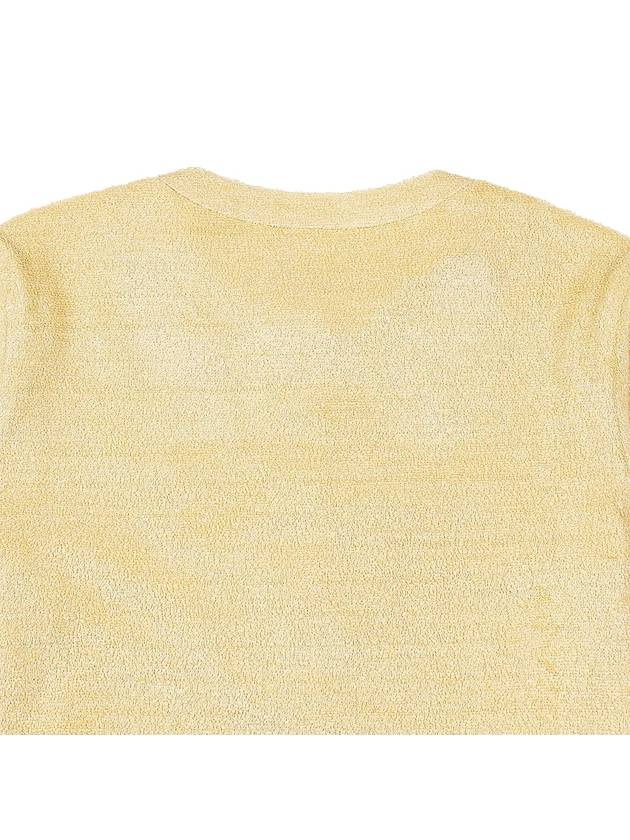 Panarea Henley Jumper Cotton Linen Knit Top Pineapple Sorbet - LORO PIANA - BALAAN 7