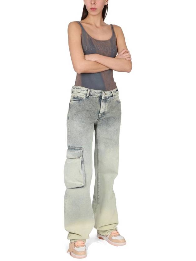 Toy Box Laundry Wide Jeans - OFF WHITE - BALAAN 3