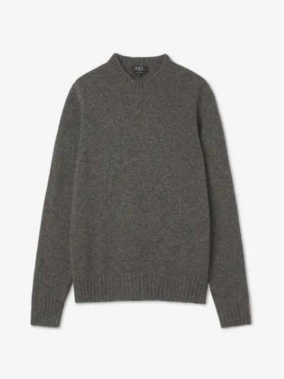 Lucas Alpaca Crew Knit Top Khaki - A.P.C. - BALAAN 2