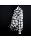 BBD Classic Logo Layered Check Shirt White - BLACKBLOND - BALAAN 2