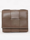 Cassette Tri-Fold Zipper Small Half Wallet Taupe Grey - BOTTEGA VENETA - BALAAN 4