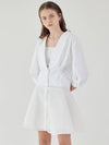 Women's Aria ARIYA Shirt Jacket White - ARIFF - BALAAN 3