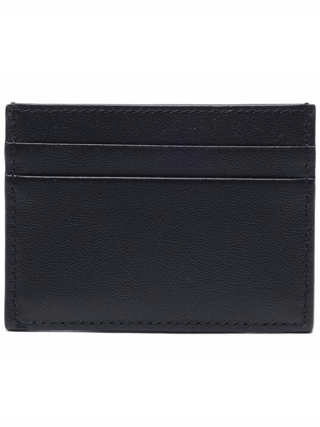 V Logo Signature Card Wallet Black - VALENTINO - BALAAN 5