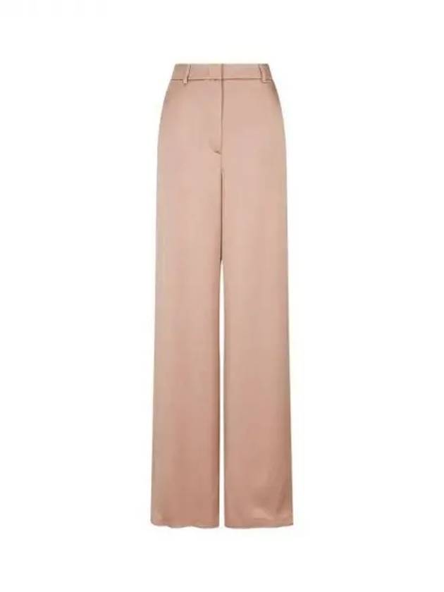 Women s Glossy Silk Wide Pants Indian Pink 270411 - GIORGIO ARMANI - BALAAN 1