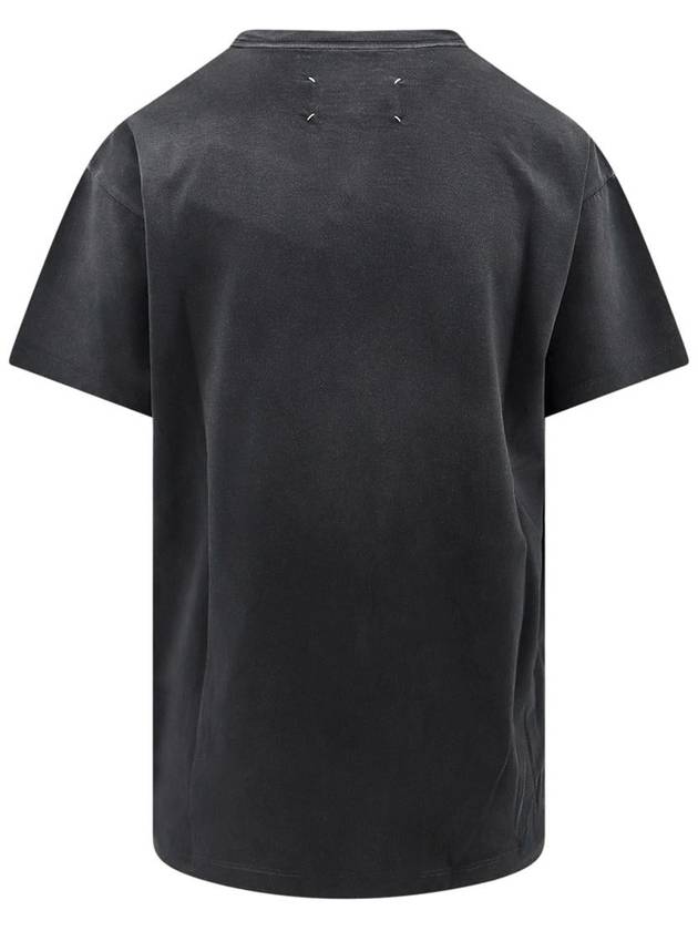 Reverse Logo Short Sleeve T-Shirt Washed Black - MAISON MARGIELA - BALAAN 3