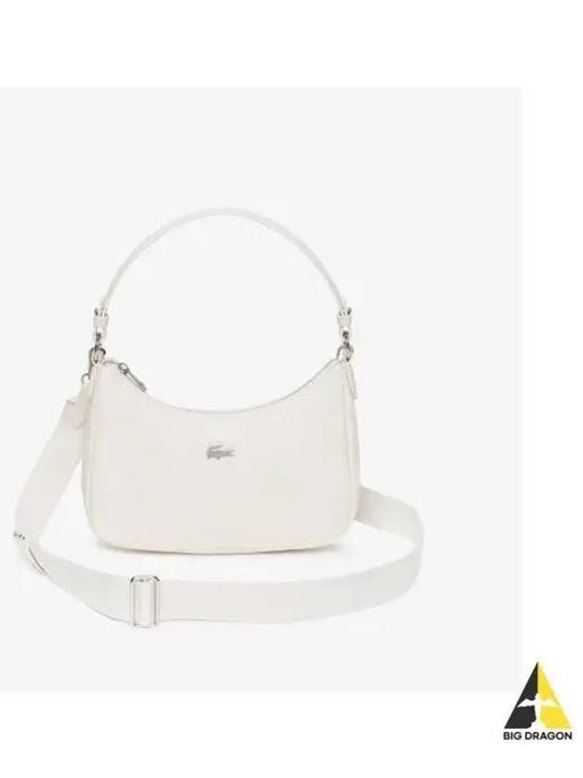 Women s Easy IZZIE Shoulder Hobo Bag OFFWHITE Off White - LACOSTE - BALAAN 1