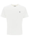 Organic Cotton Short Sleeve T-Shirt White - STONE ISLAND - BALAAN 2