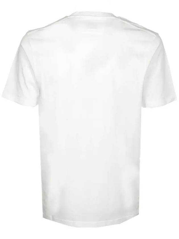 Logo Print Cotton Short Sleeve T-Shirt White - CP COMPANY - BALAAN 3