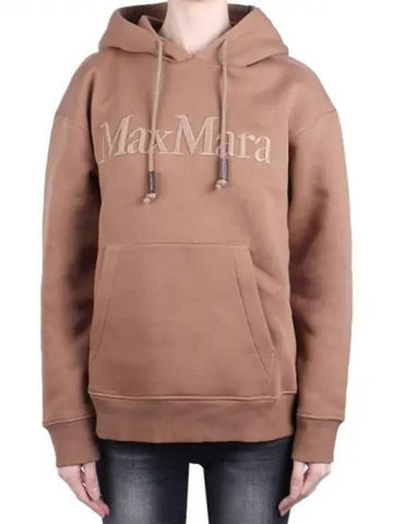 S Women Agre brushed hoodie hazelnut brown 002 270666 1119278 - MAX MARA - BALAAN 1