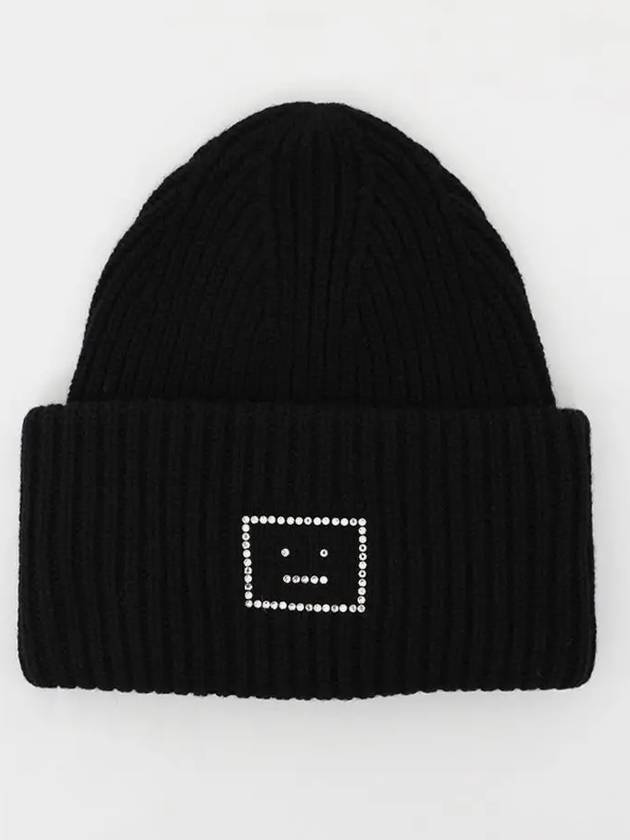 Face Logo Beanie Black - ACNE STUDIOS - BALAAN 2