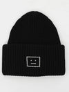 Face Logo Beanie Black - ACNE STUDIOS - BALAAN 3