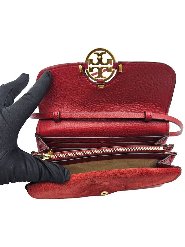 Tory Burch Red Logo Miller Crossbody Bag - TORY BURCH - BALAAN 6