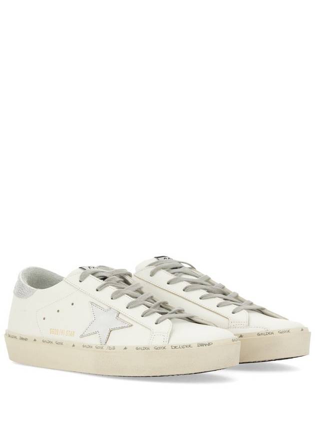 Hi Star White Metallic Silver Heel Tab Sneakers - GOLDEN GOOSE - BALAAN 6