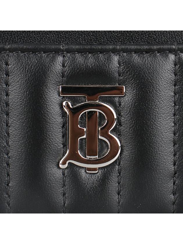 Lola Quilted Card Wallet Black - BURBERRY - BALAAN 5