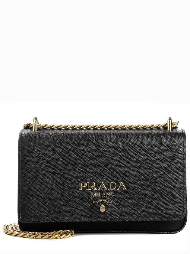 Soft Leather Crossbody Black - PRADA - BALAAN 2