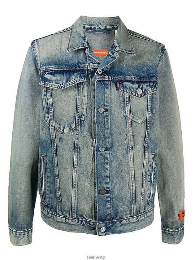 Trucker Denim Jacket Blue - HERON PRESTON - BALAAN 6