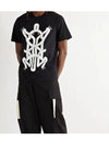 Genius Craig Print Short Sleeve T-Shirt Black - MONCLER - BALAAN 4