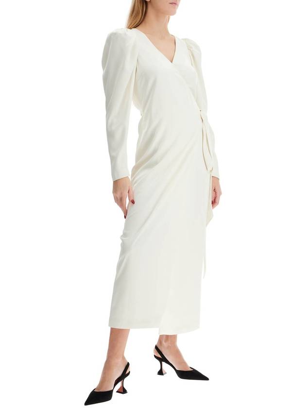 wrap midi dress with a wrap - ROTATE - BALAAN 4