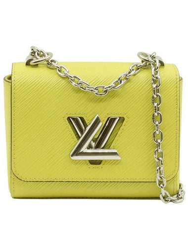 Neon Yellow Epi Leather Silver Twist Mini Chain Shoulder Bag M56119 - LOUIS VUITTON - BALAAN 1