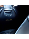 Triangle Logo Leather Shoulder Bag Black - PRADA - BALAAN 8