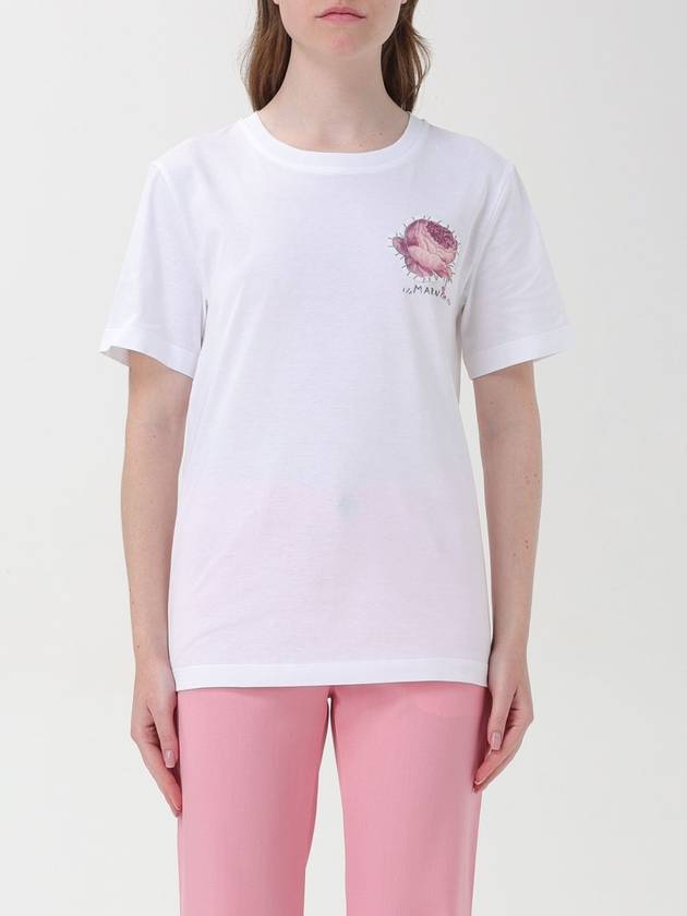 T-shirt Marni in cotone con logo e patch - MARNI - BALAAN 1