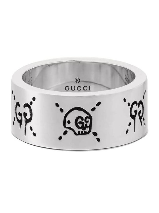 Men's Ghost Ring YBC455318001 Silver - GUCCI - BALAAN 1