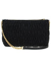 Pocono Goffre Chain Shoulder Bag Black Gold - PRADA - BALAAN 5