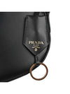 Leather Mini Shoulder Bag Black - PRADA - BALAAN 10