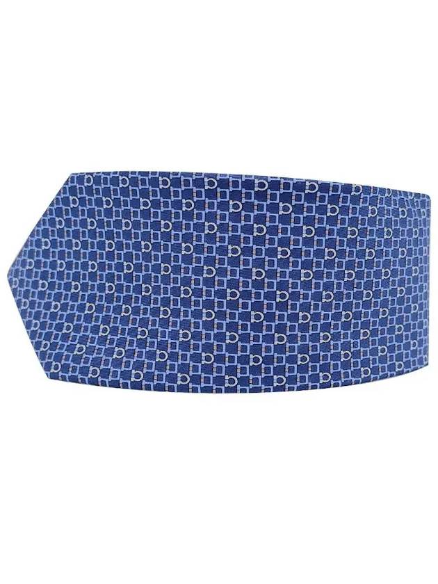 Silk Tie Blue - SALVATORE FERRAGAMO - BALAAN 4