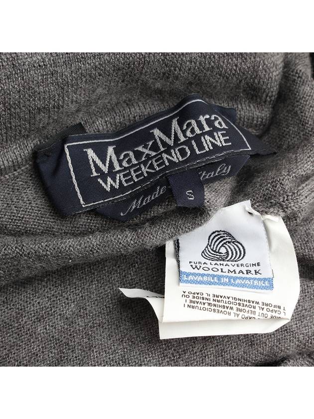 Max Mara Weekend Charcoal Gray Turtleneck Knit Top 44 - WEEKEND MAX MARA - BALAAN 3