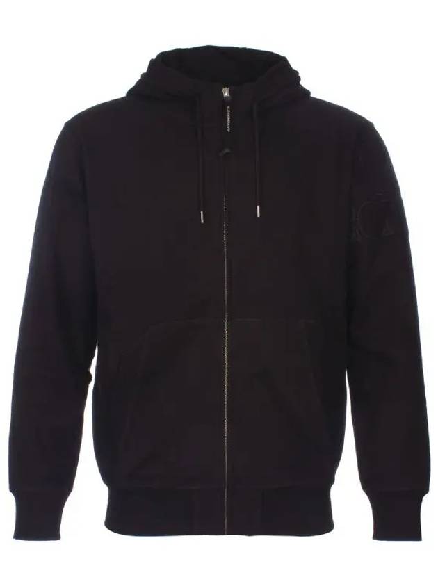 Embroidery Logo Hooded Jacket Black - CP COMPANY - BALAAN 8