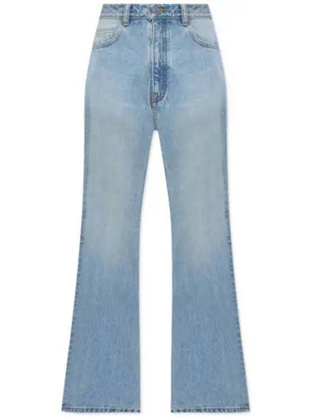 High Waist Wide Leg Jeans Blue - BALENCIAGA - BALAAN 2