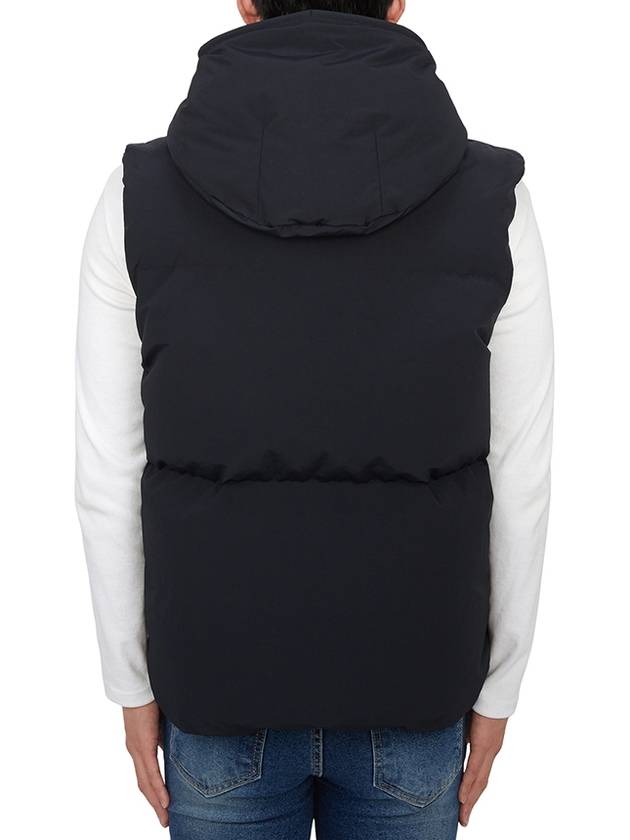 Grenoble Baldy Hooded Down Vest Black - MONCLER - BALAAN 5