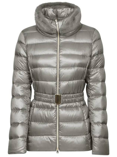 CLAUDIA padded jacket gray PI0485DIC M05 12017Z 9406 - HERNO - BALAAN 1