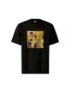 Metropolis Series Mercerized Jersey Graphic Short Sleeve T-Shirt Black - CP COMPANY - BALAAN 1