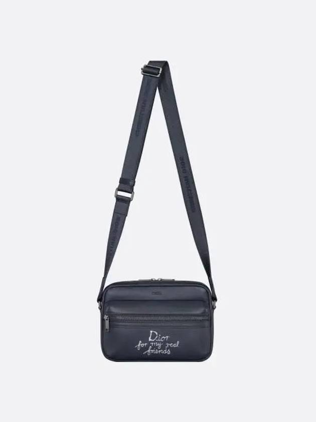 Hylton Nel Rider 2.0 Zipper Messenger Bag Navy - DIOR - BALAAN 5