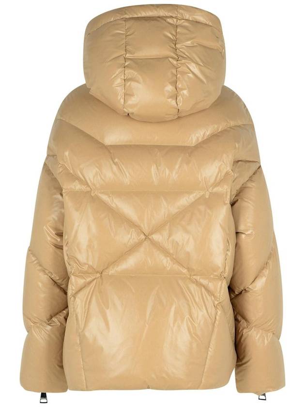 Khrisjoy 'Shiny' Beige Polyamide Down Jacket - KHRISJOY - BALAAN 3