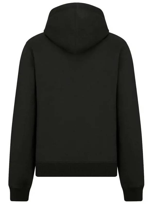 Cd Icon Embroidered Cotton Hoodie Black - DIOR - BALAAN 3