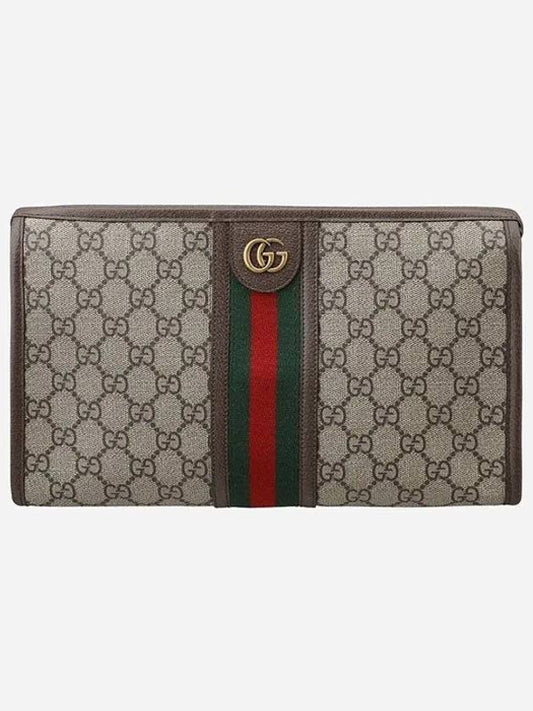 Ophidia GG Clutch Bag Beige Ebony - GUCCI - BALAAN 2