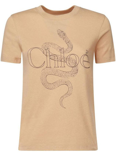 Chloè T-shirts and Polos Beige - CHLOE - BALAAN 1