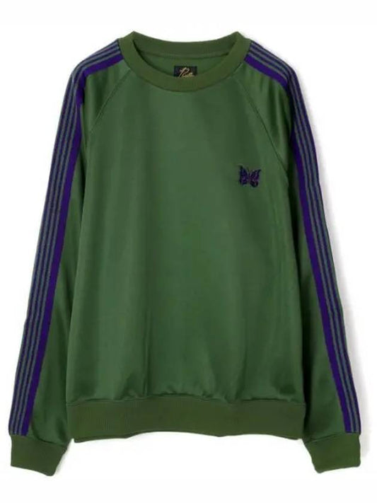 Poly Smooth Track Crew Neck Sweatshirt Ivy Green - NEEDLES - BALAAN 2