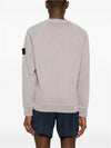 Garment Dyed Malfile Crewneck Sweatshirt Grey Heather - STONE ISLAND - BALAAN 6