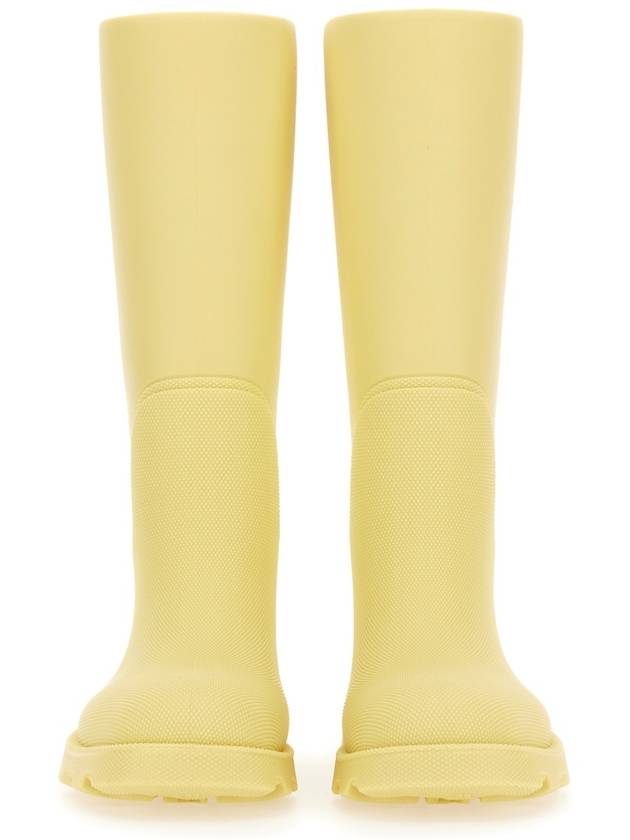 Marsh Long Rain Boots Beige - BURBERRY - BALAAN 5