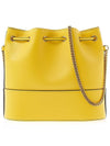 Women's V Logo Signature Chain Bucket Bag Yellow - VALENTINO - BALAAN 4