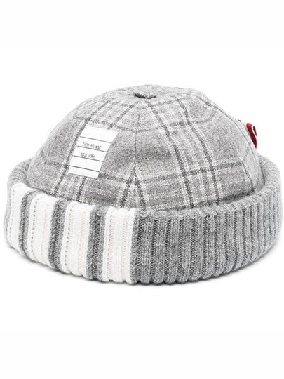 4-Bar Beanie Grey - THOM BROWNE - BALAAN 2