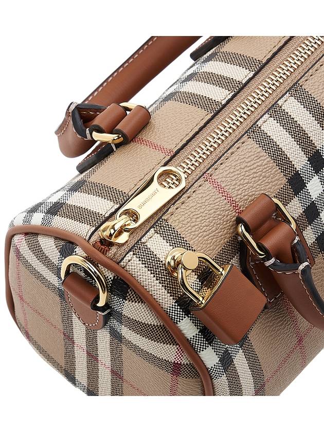 Check Mini Bowling Bag Archive Beige Briar Brown - BURBERRY - BALAAN 10