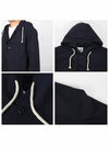 Drawstring Cotton Hooded Jacket Navy - JIL SANDER - BALAAN 4