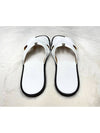 Izmir Leather Slippers Blanc - HERMES - BALAAN 5